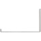 Ekena Millwork Steel Hanging Shelf Bracket, Hammered White 2"W x 12"D x 7"H BKTM02X12X07HSHWH - alternate 7